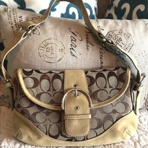 Coach light tan Soho Mini Bag